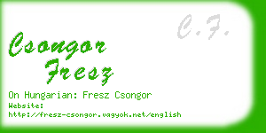 csongor fresz business card